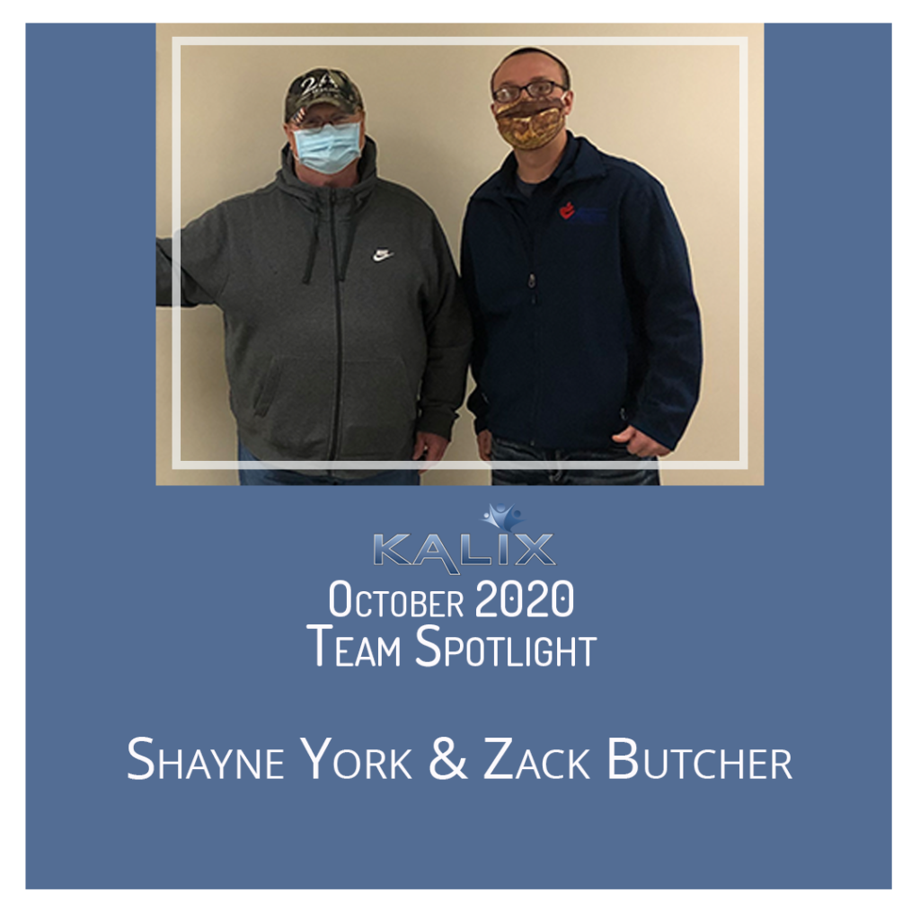 Pictured is Shayne York and Zack Butcher