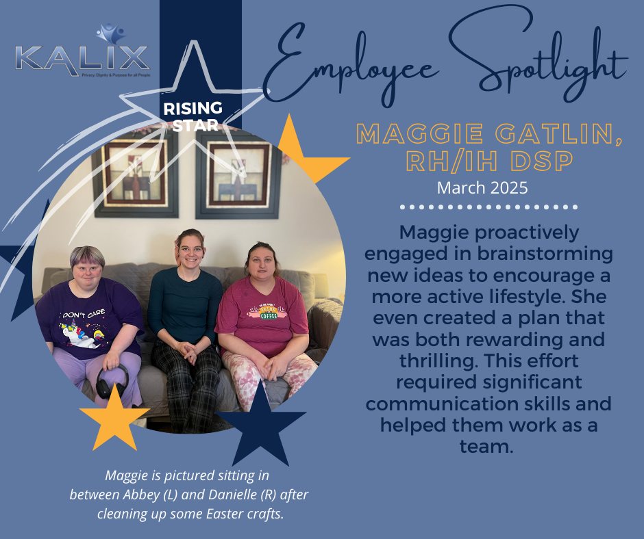 Photo Maggie (center) with two of the people she works with in the RH/IH program!